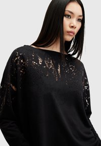 AllSaints RITA SNAKE TEE - Topper langermet - black
