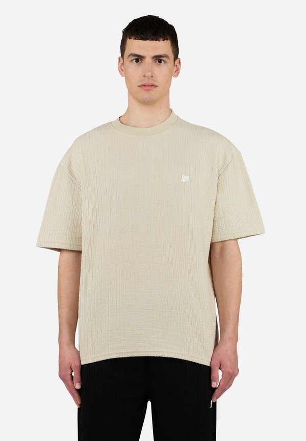 LIBCO STRUCTURED TEE - Basic T-shirt - washed light beige