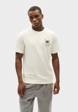 Thinking Mu ZACH - T-Shirt print - off white