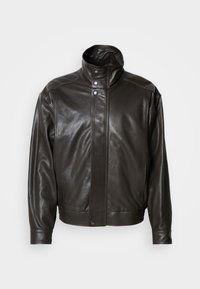 PANELED JACKET - Bomber stiliaus striukė - dark coffee