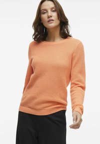 VILA VIDALO O-NECK - Stickad tröja - cadmium orange