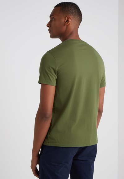 Polo Ralph Lauren CUSTOM SLIM FIT JERSEY CREWNECK T-SHIRT - T-shirt básica - supply olive