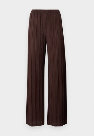 VILA, VIPLISA LOOSE PANTS - Pantalon classique - coffee bean