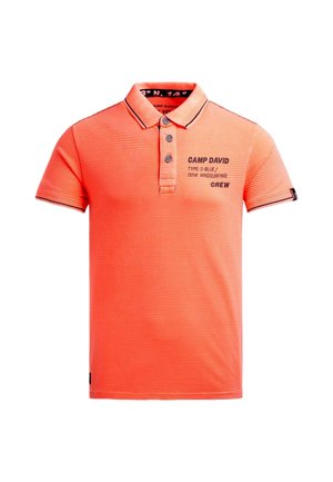 Camp David, CAMP DAVID POLOSHIRT WINDSURFING KURZARMSHIRT MIT POLOKRAGEN - T-shirt con stampa - orange
