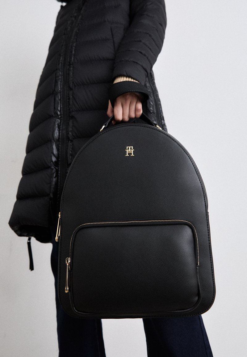 Tommy Hilfiger SOFT LOGOTAPE - Rucksack - black - Zalando