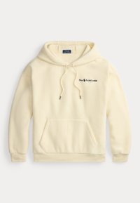 RELAXED FIT LOGO PILE FLEECE HOODIE - Fleece jumper - andover cream