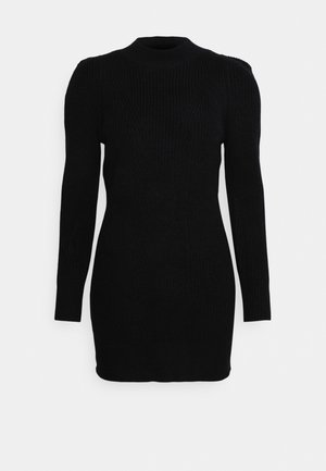 YASRASPBERRY DRESS - Vestido de malha - black