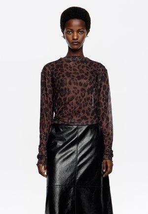 Blusa - leopard big marron oscuro