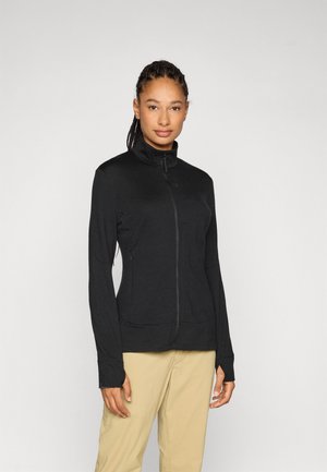 icebreaker MID WEIGHT QUANTUM ZIP - Fleecejakke - black