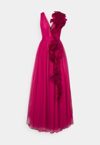 DEEP V NECK ILLUSION GOWN - Alkalmi viselet - fuchsia