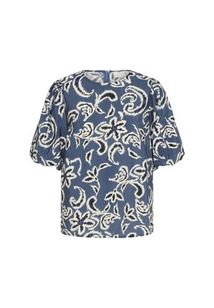 Kaffe, KADAHLIA - Blúzka - bering sea white paisley