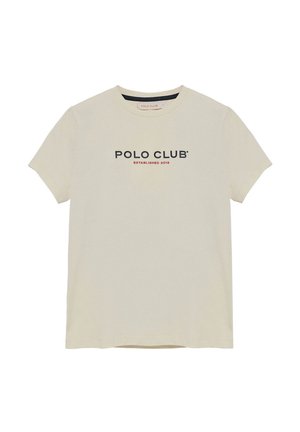 SHORT SLEEVE REGULAR FIT MINIMAL TITLE - T-shirt print - ecru