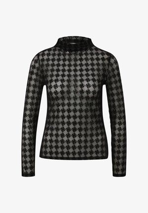 s.Oliver BLACK LABEL, LONGSLEEVE MIT ALLOVER-PRINT - Blouse - schwarz