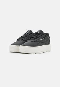 Reebok Classic CLUB C DOUBLE GEO - Sapatilhas - core black/chalk