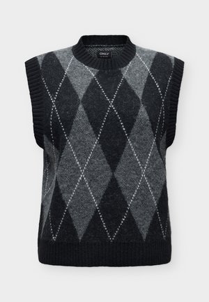 ONLY, ONLRHOMBUS HARLEQUIN  - Jumper - black
