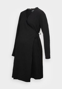 OLMMETTE WRAP DRESS  - Vapaa-ajan mekko - black
