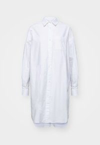 EMBROIDERED DRESS - Abito a camicia - white