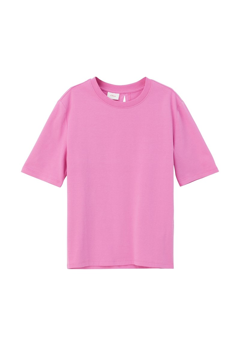 s.Oliver T-shirt basic donkerroze