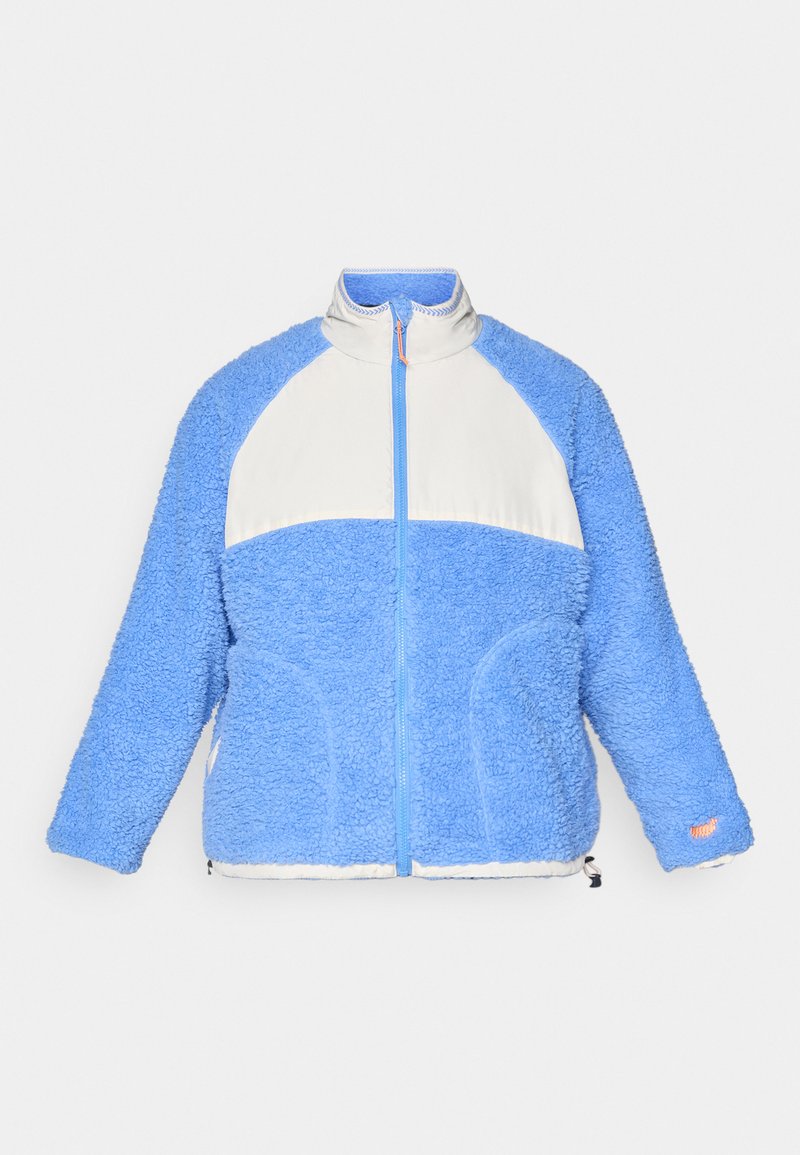 Veste zippée effet polaire bleu marine femme | Cache Cache Veste zippée effet polaire bleu marine femme | Cache Cache