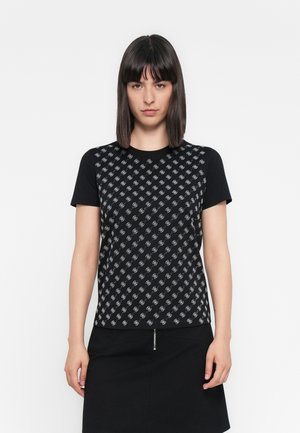 ALL OVER TEE - T-shirt con stampa - jet black