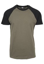 Urban Classics RAGLAN CONTRAST LS - Longsleeve - charcoal/black/grijs