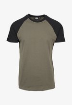 Urban Classics RAGLAN CONTRAST LS - Longsleeve - charcoal/black/grijs Urban Classics RAGLAN CONTRAST LS - Longsleeve - charcoal/black/grijs