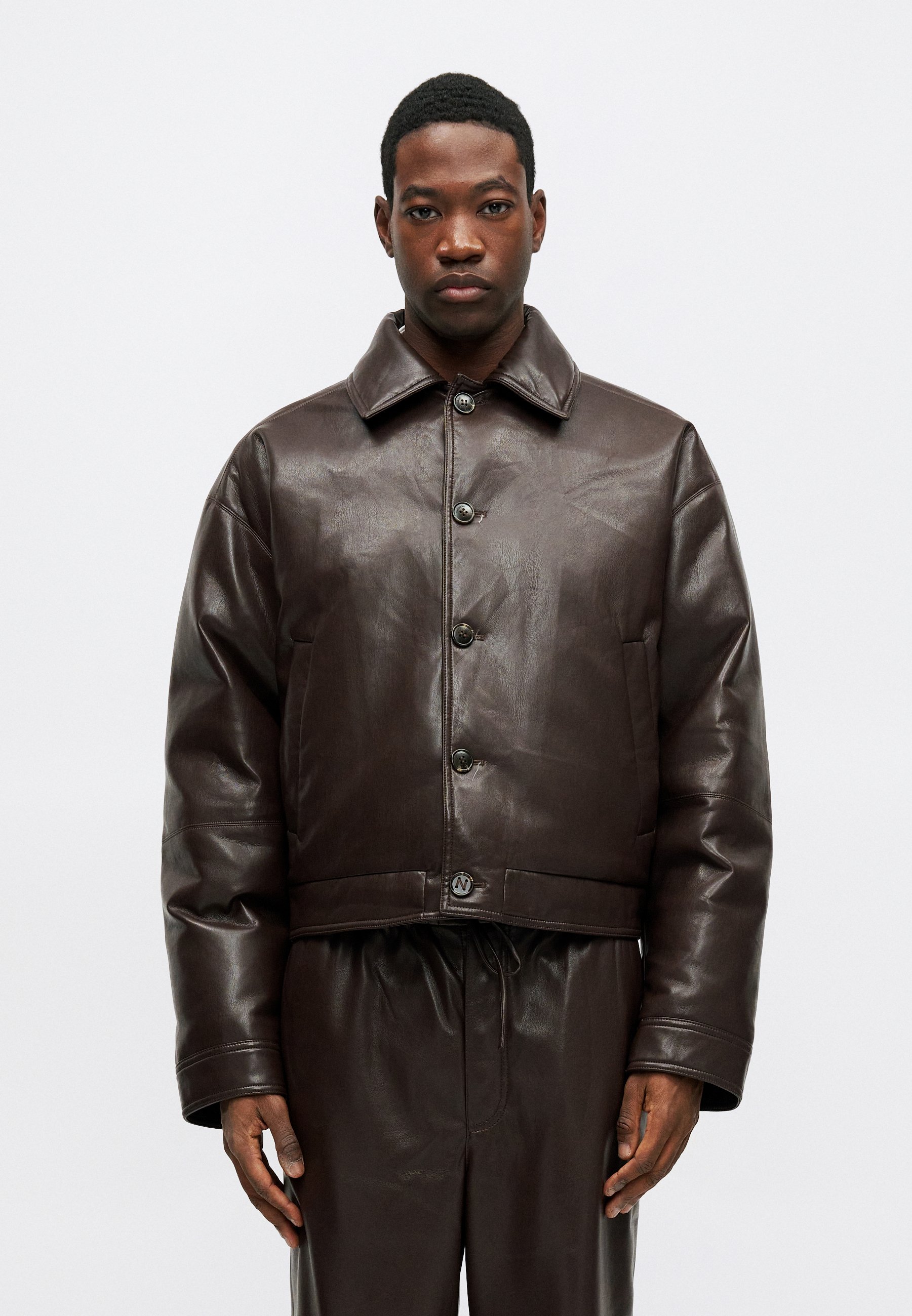 Nanushka ZALER - Down jacket - coffee ground/brown - Zalando.ie