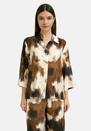 Smith&Soul, SMITH&SOUL BLUSE GEMUSTERT MIT 3/4-ÄRMELN - Hemdbluse - offwhite