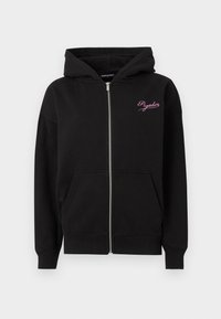PALORA OVERSIZED  - Majica s kapuljačom i patentnim zatvaračem - washed black