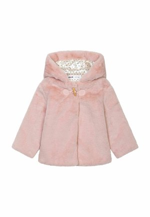 BABY COSY FUR - Ziemas jaka - pink cream