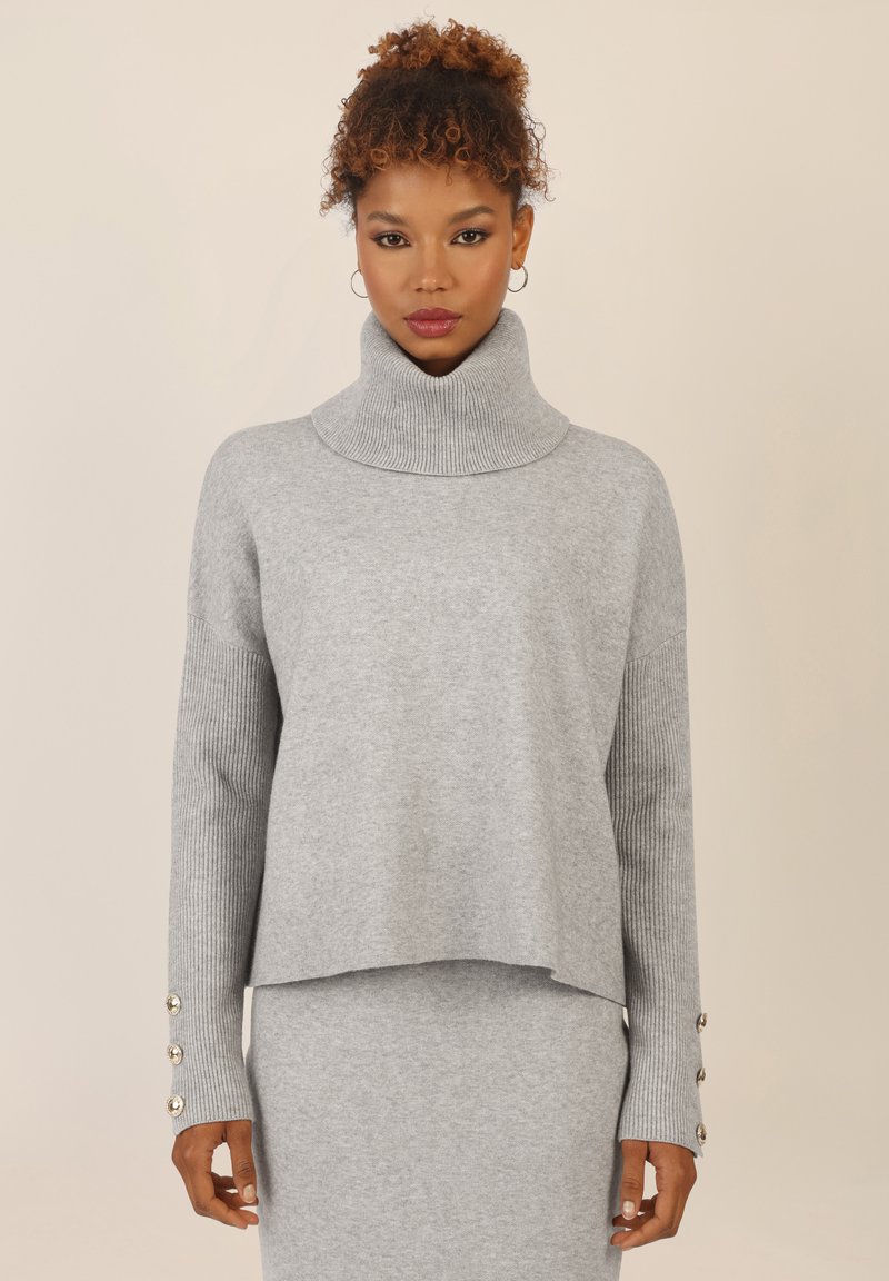 Apart OVERSIZED - Strickpullover - graumeliert