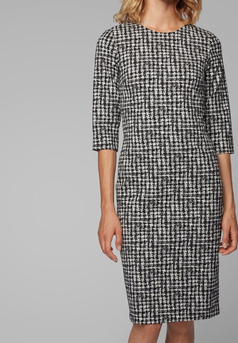 BOSS Robe fourreau - black