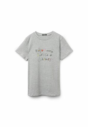 T-Shirt print - grigio mel chiaro st enjoy