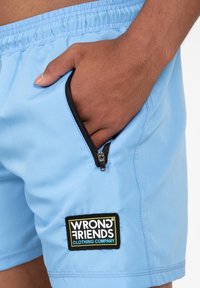Wrong Friends LUGO - Šortky - light blue