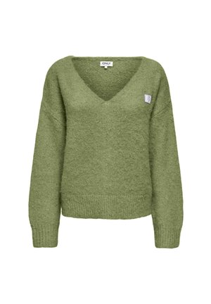 ONLY, KNITTED PULLOVER ONLMAGGIE KNITTED PULLOVER - Pullover - laurel wreath