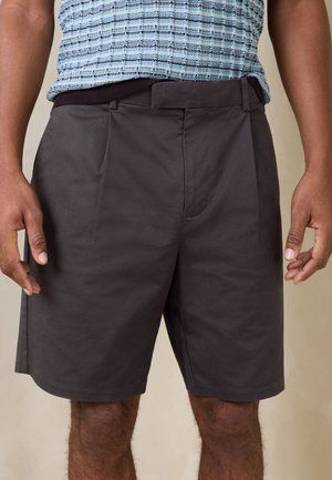 Next, REGULAR FIT - PLEATED SMART CHINO SHORTS . - Šortky - dark brown
