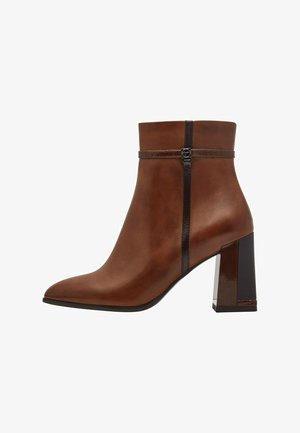 Tamaris Bottines à talons hauts - brown comb