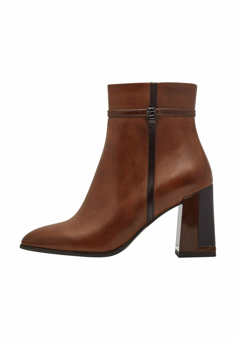 Tamaris Bottines à talons hauts - brown comb