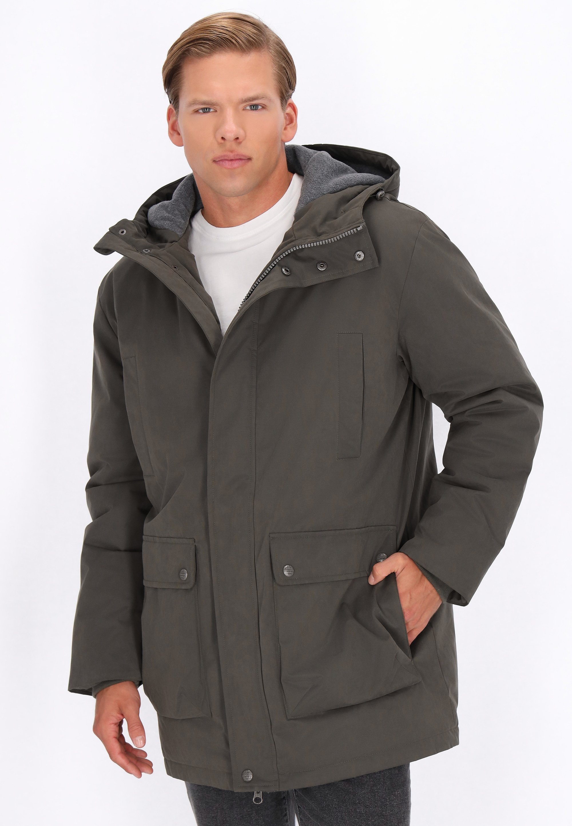 DreiMaster Wintermantel olive/oliv Zalando