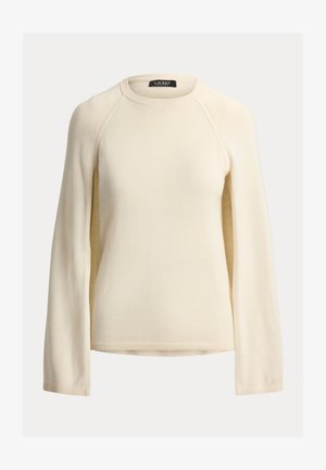 Lauren Ralph Lauren, CAPE CREWNECK SWEATER - Pullover - mascarpone cream