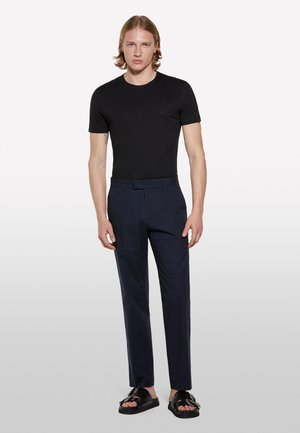 Sisley, SLIM FIT SHORT SLEEVE - T-Shirt basic - black