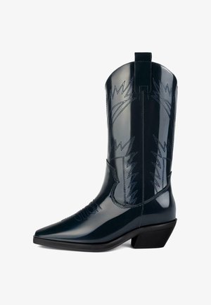 Kovbojské/motorkárske čižmy - navy