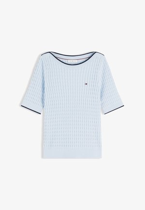 Tommy Hilfiger, FINE CABLE BOAT NECK - Jumper - breezy blue