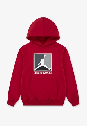 Jordan BASELINE UNISEX - Kapucnis pulóver - gym red