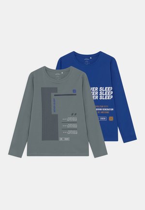 NKMVUX 2 PACK - Bluzka z długim rękawem - blue