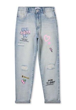 ST.GRAFFITI - Jeans a sigaretta - var blu denim medio