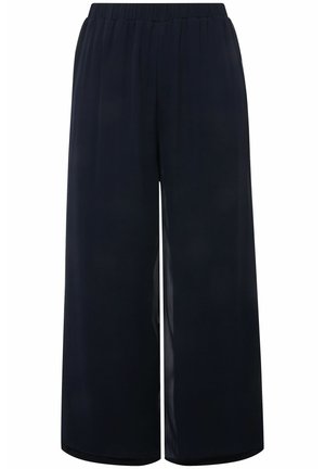 Ulla Popken DOPPELLAGIG WEITES ELASTIKBUND - Kalhoty - dark blue