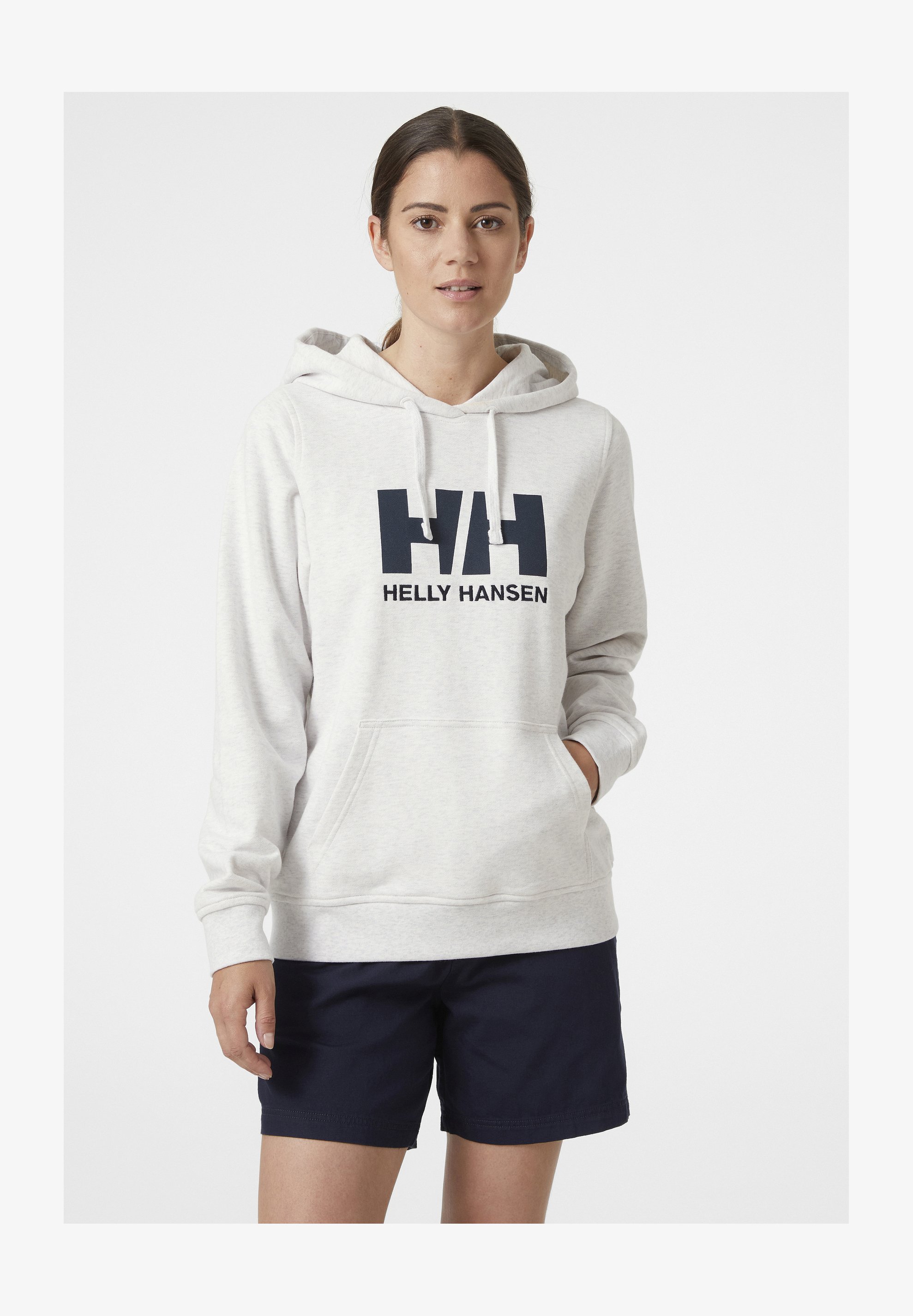 Helly Hansen Felpa Con Cappuccio Uomo - Logo HH, Cotone Biologico, Tasca A Marsupio, Taglie S-XXXL