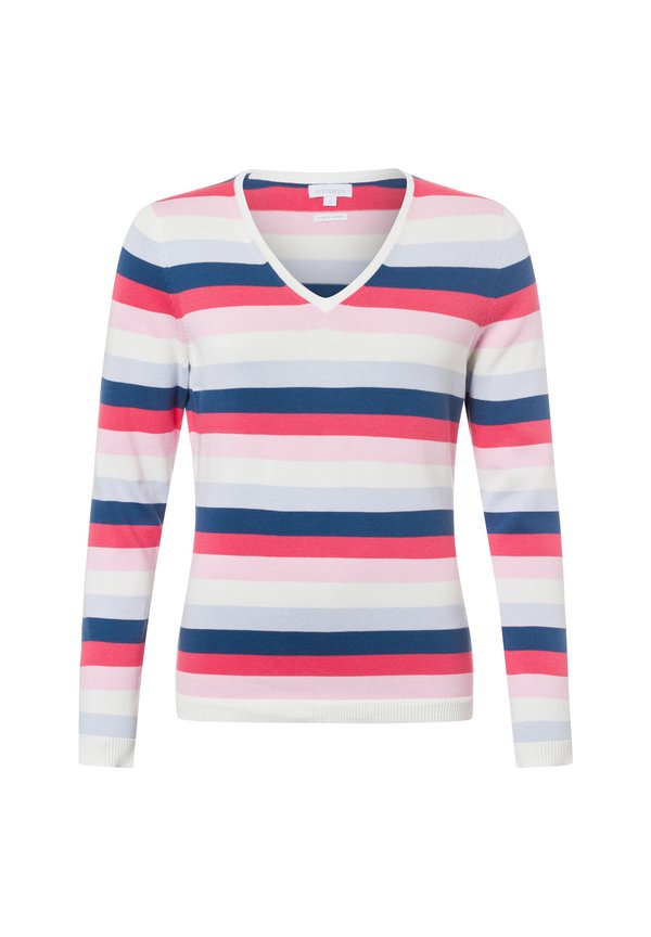 Strickpullover - weiß mehrfarbig