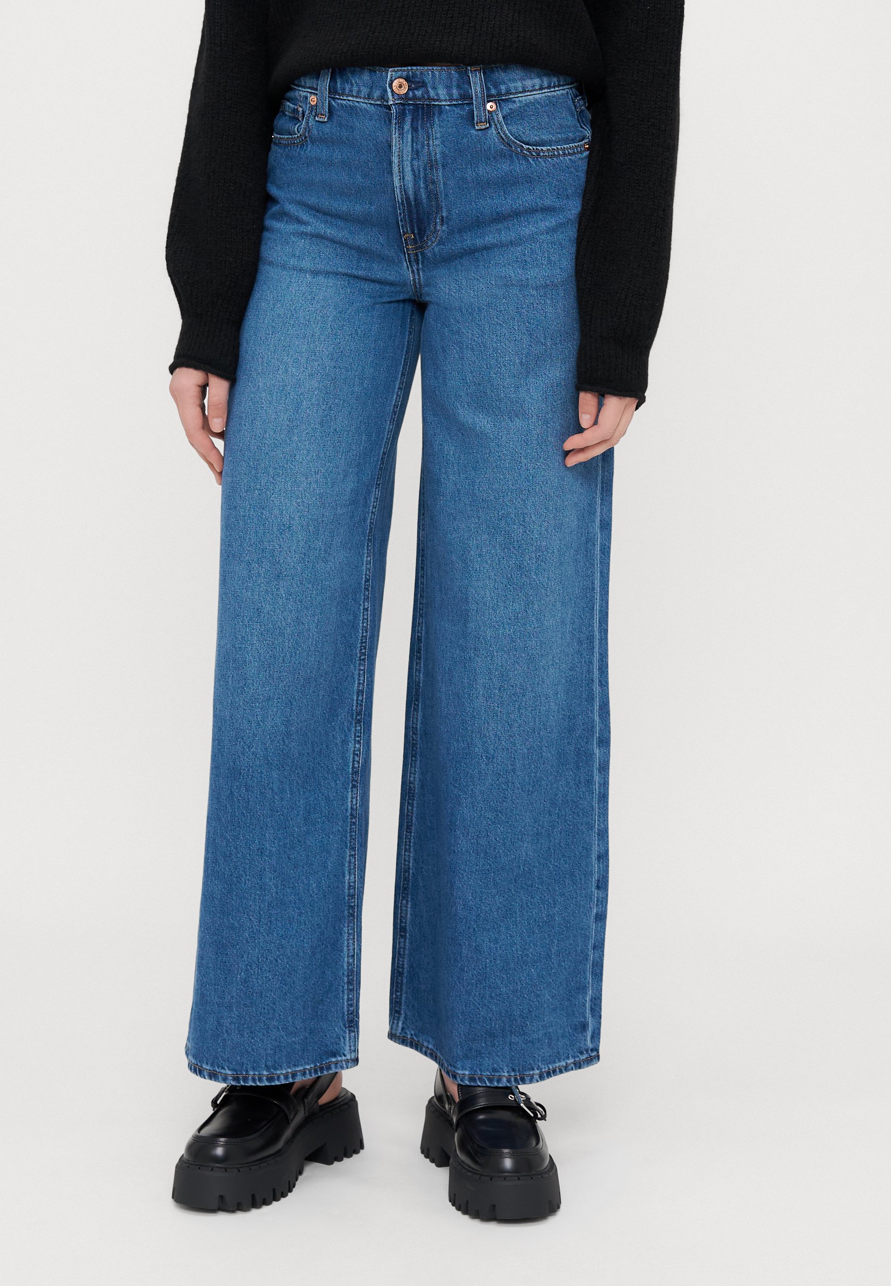 Jean droit taille mi-haute enfant